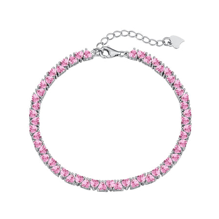 [Amore Jewels]Dazzling Romantic Heart Shape Lover Bracelet