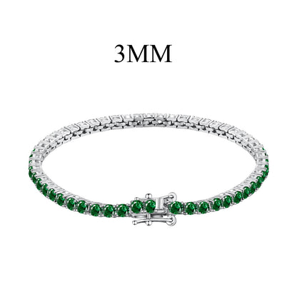 [Amore Jewels]Radiant Colorful Round Cut Party Bracelet