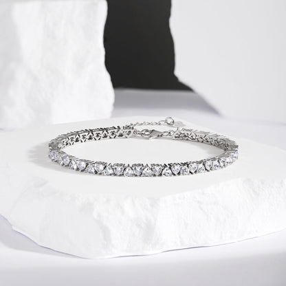 [Amore Jewels]Dazzling Romantic Heart Shape Lover Bracelet
