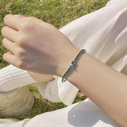 [Amore Jewels]Radiant Colorful Round Cut Party Bracelet