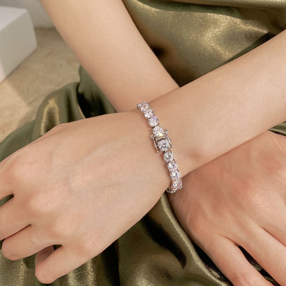 [Amore Jewels]0.75 Carat Dazzling Round Cut Wedding Bracelet