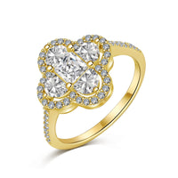[Amore Jewels]Luxurious Eternity Flower Shape Banquet Ring