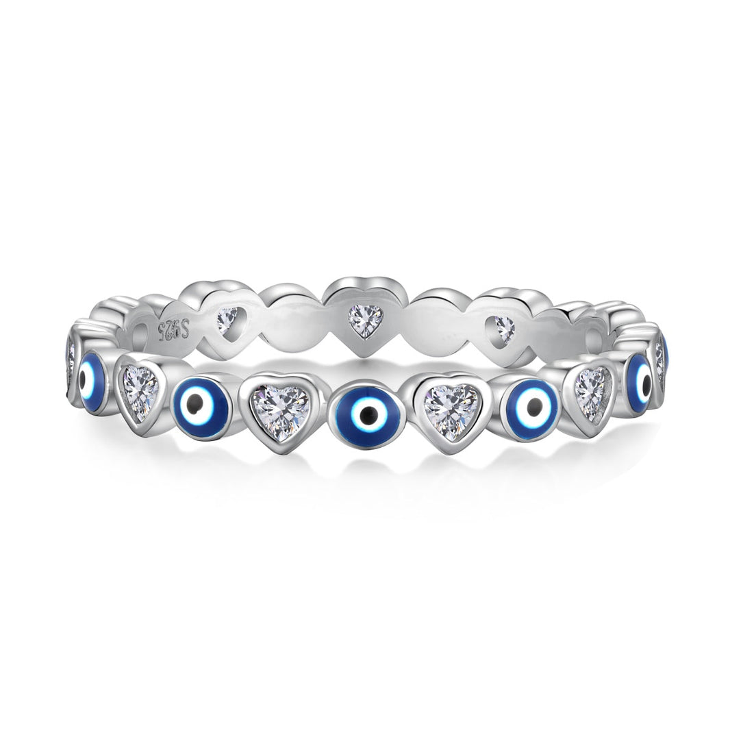 [Amore Jewels]Radiant Colorful Round Shape Daily Ring