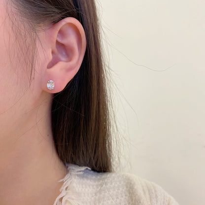 [Amore Jewels]Oval Classic Dignified Elegant Earrings