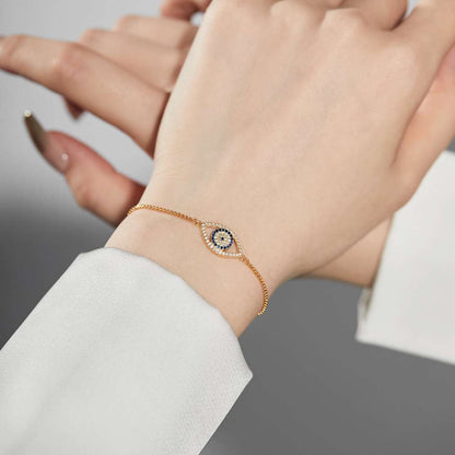 [Amore Jewels]Dazzling Eye Shape Necklace