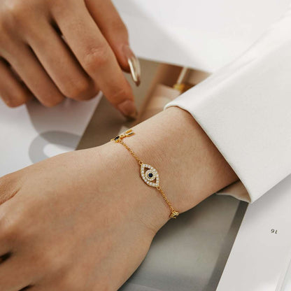 [Amore Jewels]Dainty Eye Shape Necklace