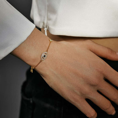 [Amore Jewels]Dainty Eye Shape Necklace
