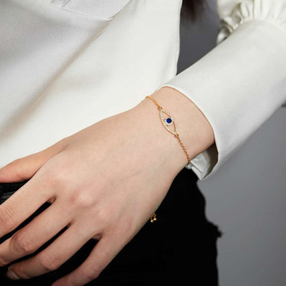 [Amore Jewels]Devil's Eye Hollow Design Bracelet