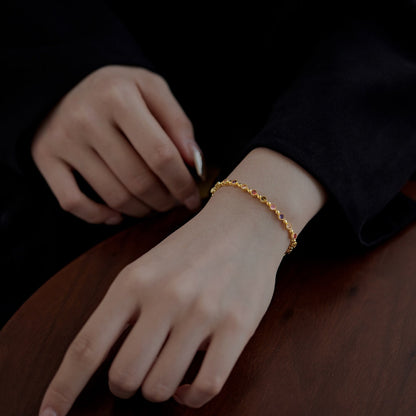 [Amore Jewels]Sparkling Exquisite Round Cut Party Bracelet