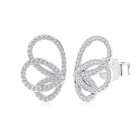 [Amore Jewels]Exquisite Butterfly Shape Earrings