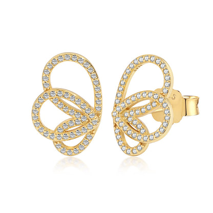 [Amore Jewels]Exquisite Butterfly Shape Earrings