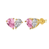 [Amore Jewels]Dazzling Elegant Heart Cut Lover Earrings