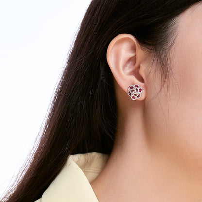 [Amore Jewels]Exquisite Flower Shape Daily Earrings
