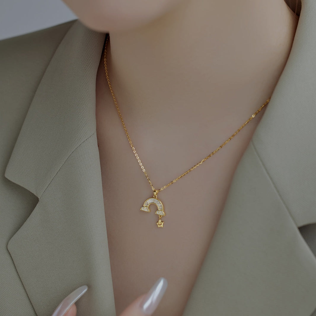 [Amore Jewels]Unique Rainbow Star Necklace