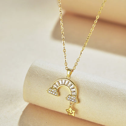 [Amore Jewels]Unique Rainbow Star Necklace