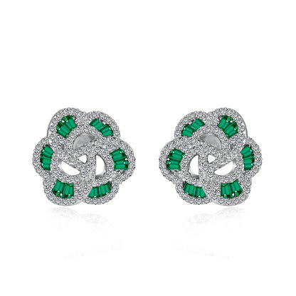 [Amore Jewels]Exquisite Flower Shape Daily Earrings