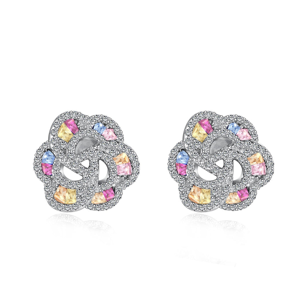 [Amore Jewels]Exquisite Flower Shape Daily Earrings