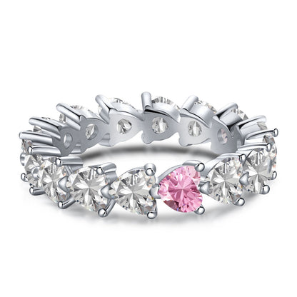 [Amore Jewels]0.25 Carat Radiant Romance Heart Cut Lover Ring