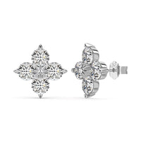 [Amore Jewels]Four-Leaf Clover Eight-Pointed Star Earrings