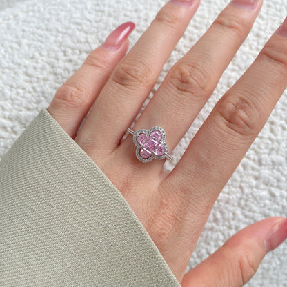 [Amore Jewels]Luxurious Eternity Flower Shape Banquet Ring