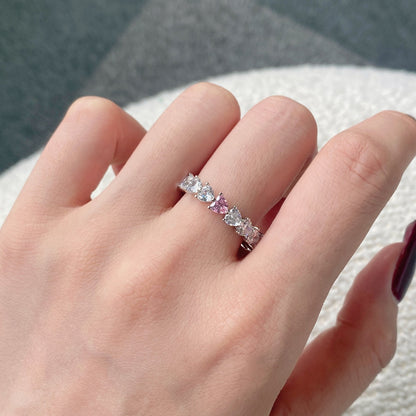 [Amore Jewels]0.25 Carat Radiant Romance Heart Cut Lover Ring