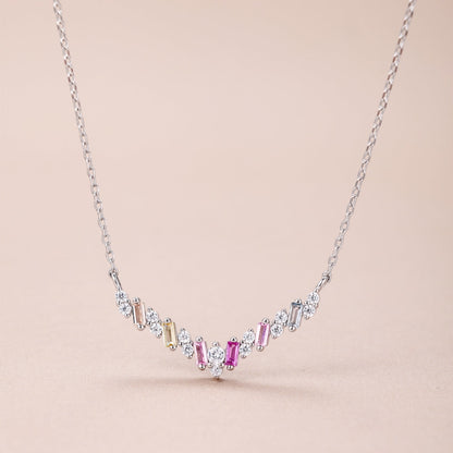 [Amore Jewels]Dazzling Rainbow Necklace