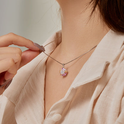 [Amore Jewels]Charming Flower Colorful Necklace