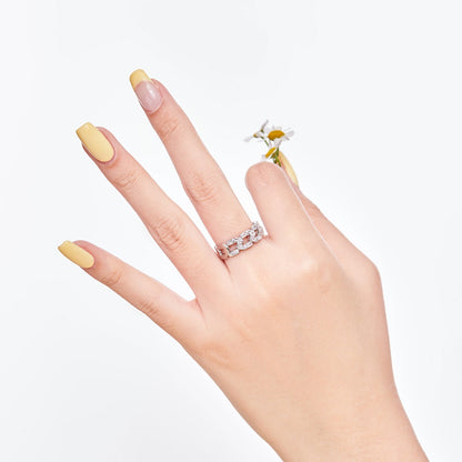 [Amore Jewels]Sparkling Vibrant Emerald Cut Daily Ring