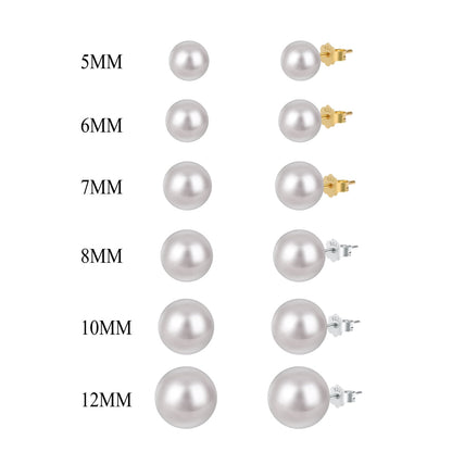 [Amore Jewels]Delicate Pearl Earrings