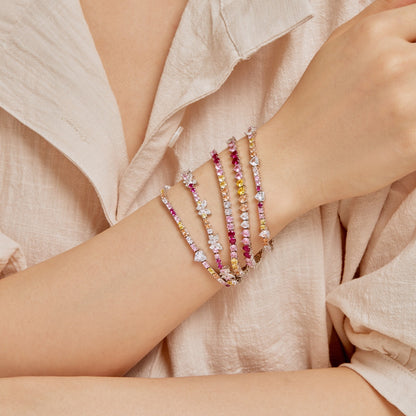 [Amore Jewels]Delicate Romantic Heart Shape Lover Bracelet