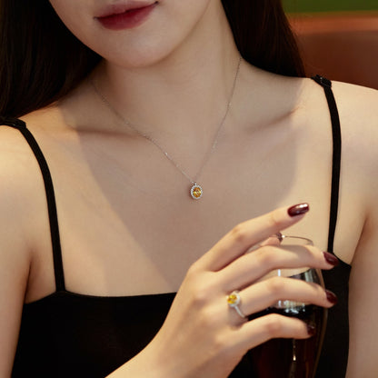 [Amore Jewels]Delicate Unique Oval Cut Daily Earrings
