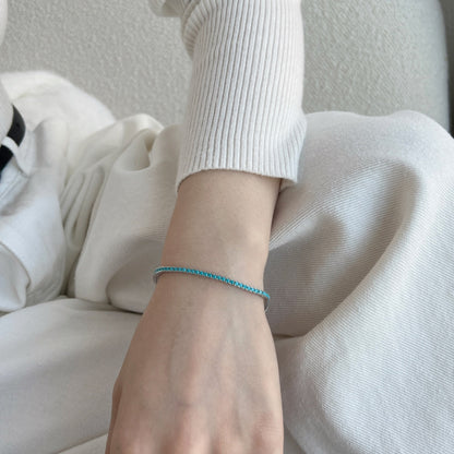 [Amore Jewels]Dazzling Exquisite Round Cut Daily Bracelet