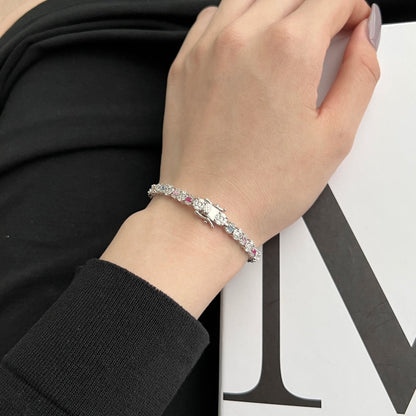 [Amore Jewels]Dazzling Radiant Multi Cut Daily Bracelet