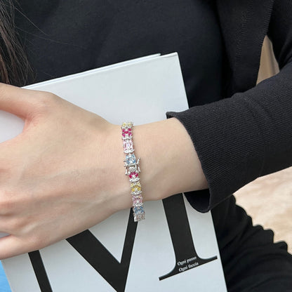 [Amore Jewels]Delicate Colorful Multi Cut Party Bracelet