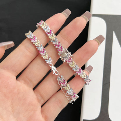 [Amore Jewels]Ornate Sparkling Round Cut Party Bracelet