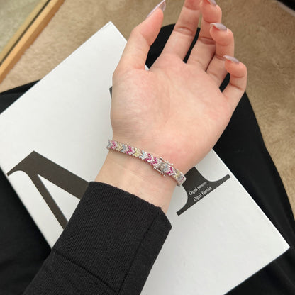 [Amore Jewels]Ornate Sparkling Round Cut Party Bracelet