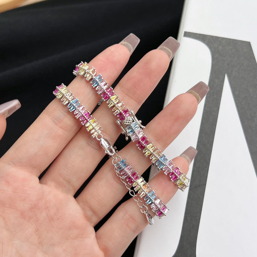 [Amore Jewels]Sparkling Exquisite Multi Cut Party Bracelet