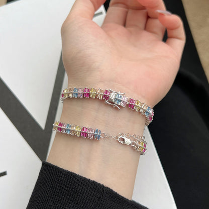 [Amore Jewels]Sparkling Exquisite Multi Cut Party Bracelet