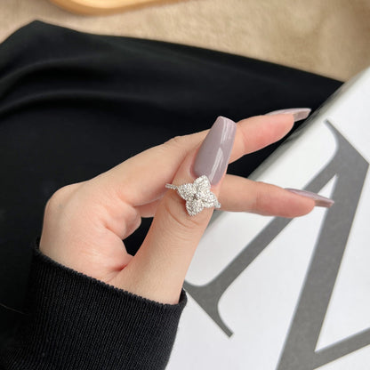 [Amore Jewels]Luxurious Colorful Flower Shape Banquet Ring
