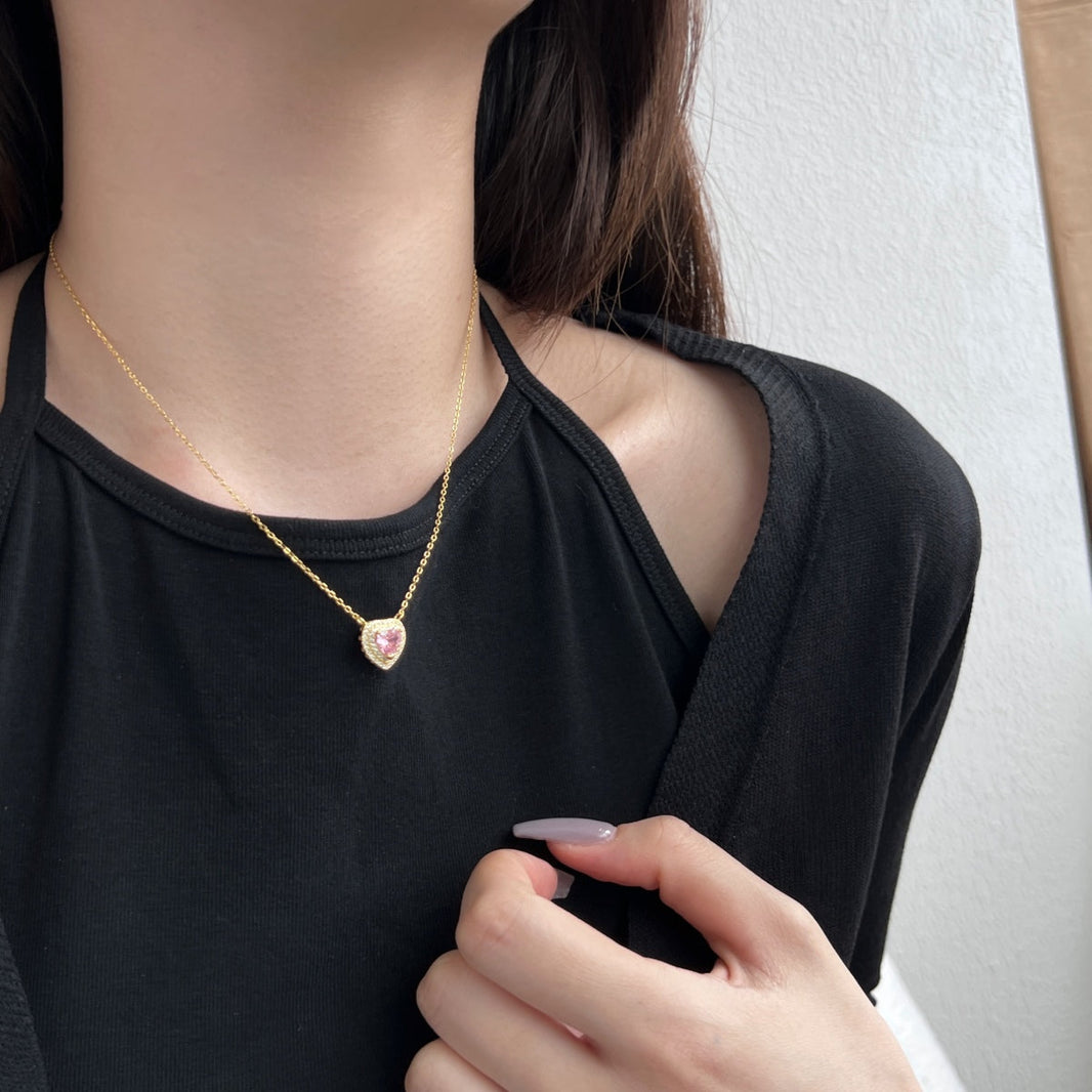 [Amore Jewels]Exquisite Heart Shape Necklace