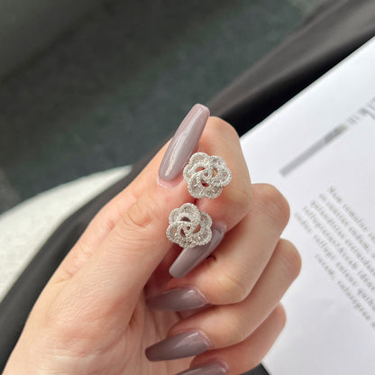 [Amore Jewels]Exquisite Flower Shape Daily Earrings