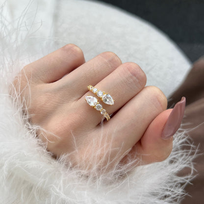 [Amore Jewels]Delicate Lively Snake Shape Daily Ring