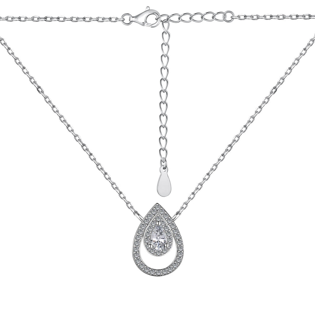 [Amore Jewels]Sparkling Pear Cut Necklace