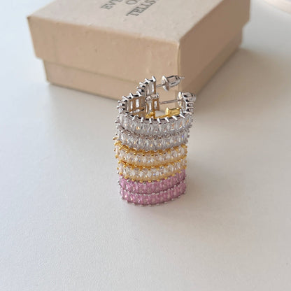 [Amore Jewels]Radiant Heart Cutout Earrings
