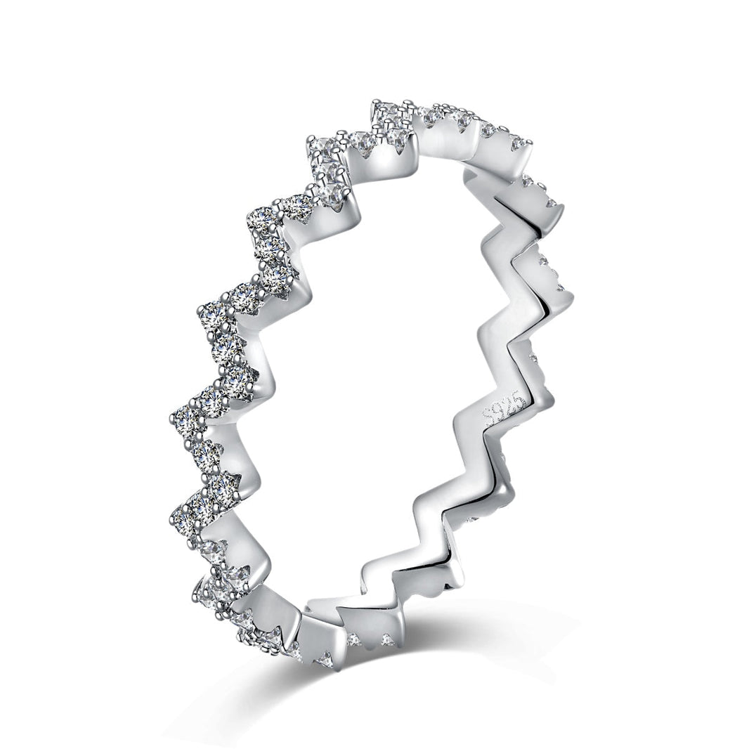 [Amore Jewels]Delicate Enchanting Wave Shape Daily Ring