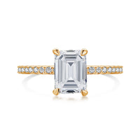 [Amore Jewels]2.0 Carat Scintillating Ornate Radiant Cut Party Ring