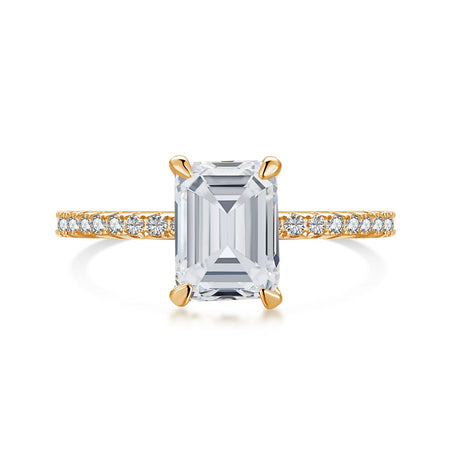 [Amore Jewels]2.0 Carat Scintillating Ornate Radiant Cut Party Ring