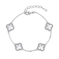 [Amore Jewels]Four-Leaf Clover Exquisite Bracelet