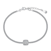 [Amore Jewels]Luxurious Dazzling Square Shape Banquet Bracelet