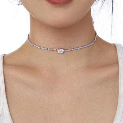 [Amore Jewels]2.0 carat Ornate Emerald Cut Necklace